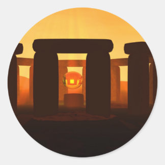 Stonehenge Runder Aufkleber