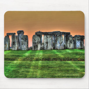 Stonehenge Stehend Steine bei Sonnenuntergang Mousepad