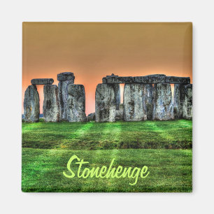 Stonehenge Stehend Stones am Sonntag Magnet