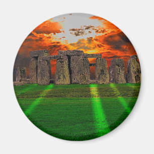 Stonehenge Stehend Stones bei Sonnenuntergang Magnet