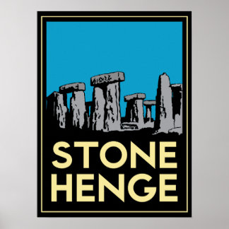 Stonehenge Stone henk art Deko Retroposter