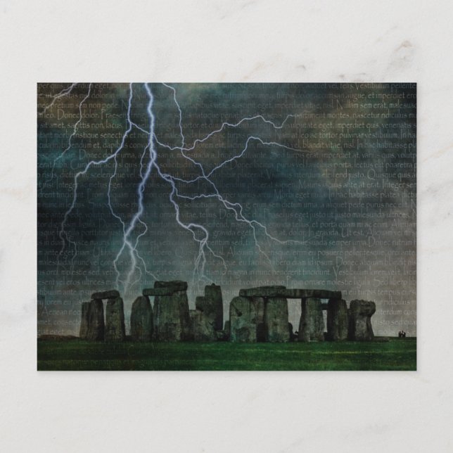 Stonehenge Storm Postkarte (Vorderseite)