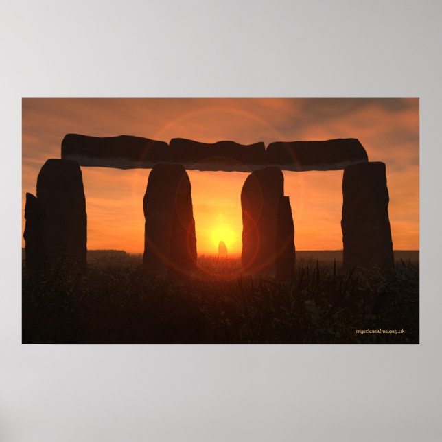 Stonehenge Sunrise Poster (Vorne)