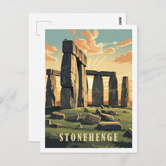 Stonehenge Vereinigtes Königreich Postkarte (Vorne/Hinten)