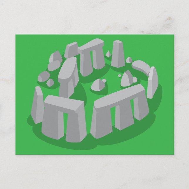 Stonehenge von England Postkarte (Vorderseite)