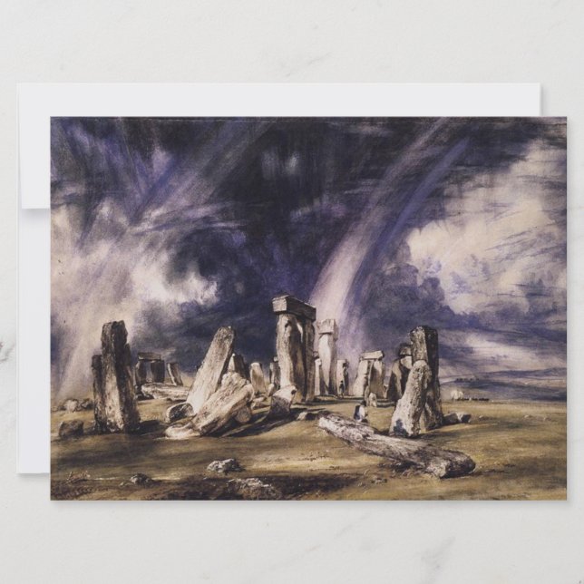 Stonehenge (von John Constable) Karte (Vorderseite)