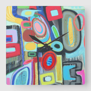 Stonehenge Wall Clock Quadratische Wanduhr