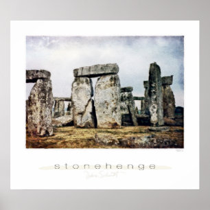 Stonehenge Watercolor Kunstdruckerei Poster