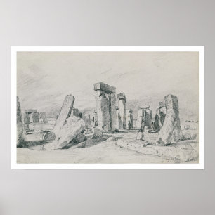 Stonehenge, Wiltshire, 1820 (drawing) Poster