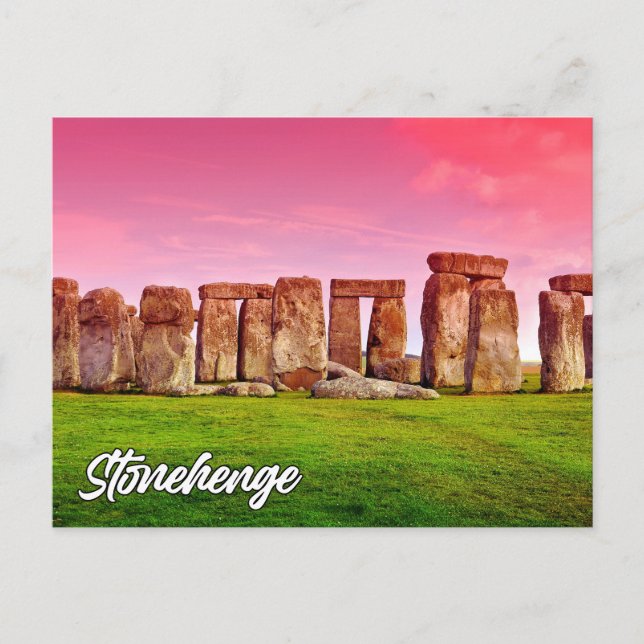 Stonehenge, Wiltshire, England Feiertagspostkarte (Vorderseite)