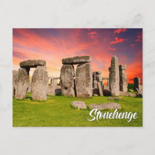 Stonehenge, Wiltshire, England, Großbritannien Feiertagspostkarte