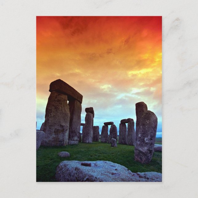 Stonehenge, Wiltshire, England Postkarte (Vorderseite)