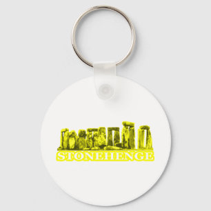 Stonehenge Yellow übersetzt MUSEUM Zazzle Geschenk Schlüsselanhänger