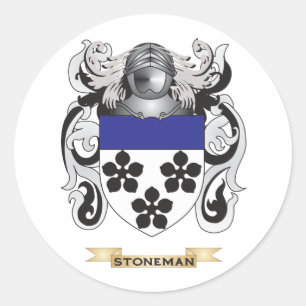 Stoneman Wappen (Familienwappen) Runder Aufkleber