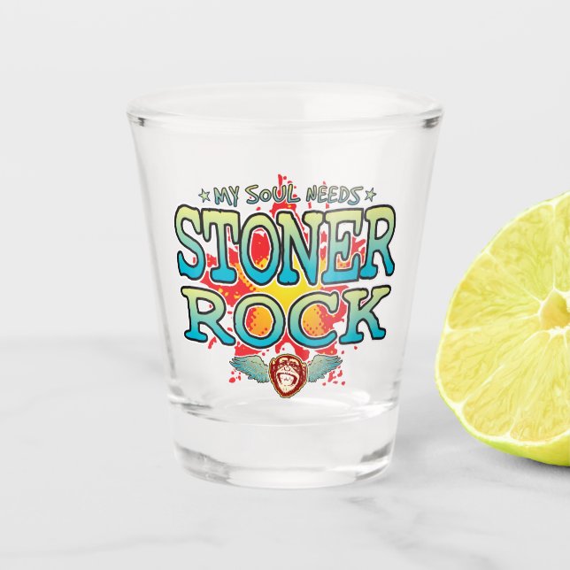 Stoner Rock Soul Shot Glass Schnapsglas (Vorderseite)