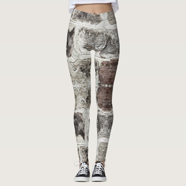 Stones Wall - Power Yoga Leggings (Vorderseite)