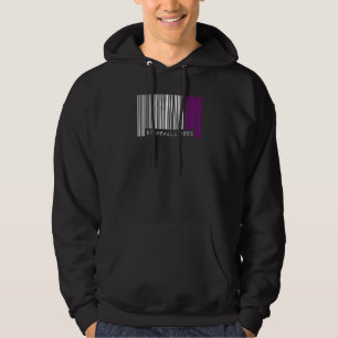 Stonewall 1969 Flag Asexual Pride Barcode Lgbtq Hi Hoodie