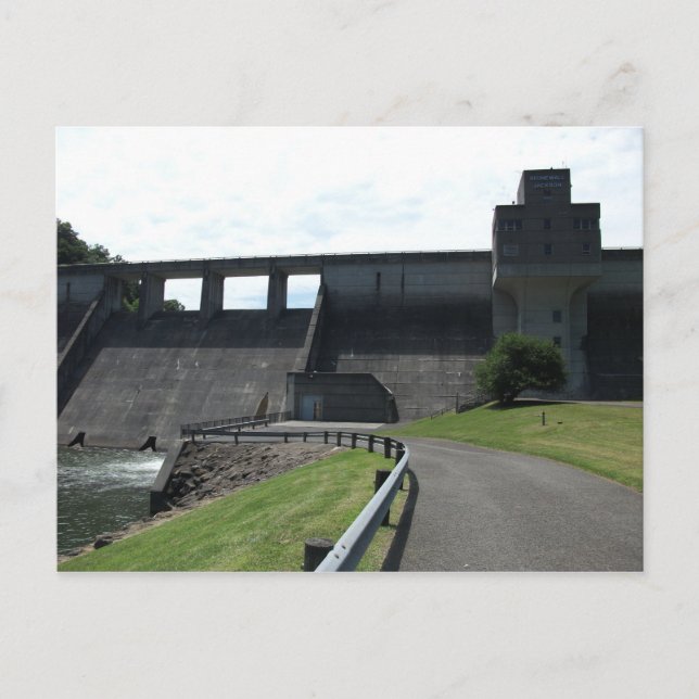 Stonewall Jackson Dam, West Fork River, Weston, WV Postkarte (Vorderseite)