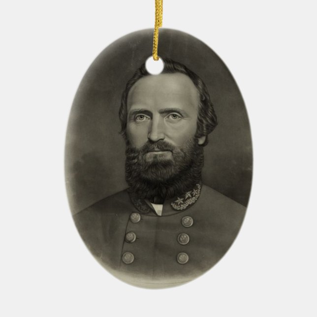 Stonewall Jackson Keramik Ornament (Vorne)