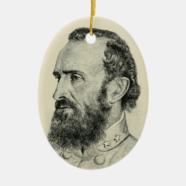 Stonewall Jackson Keramik Ornament (Vorne)