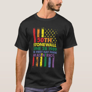 Stonewall Riots 50. LBGTQ Gay Pride T Shirts Amer
