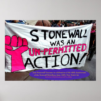 Stonewall war eine unzulässige Handlung Poster