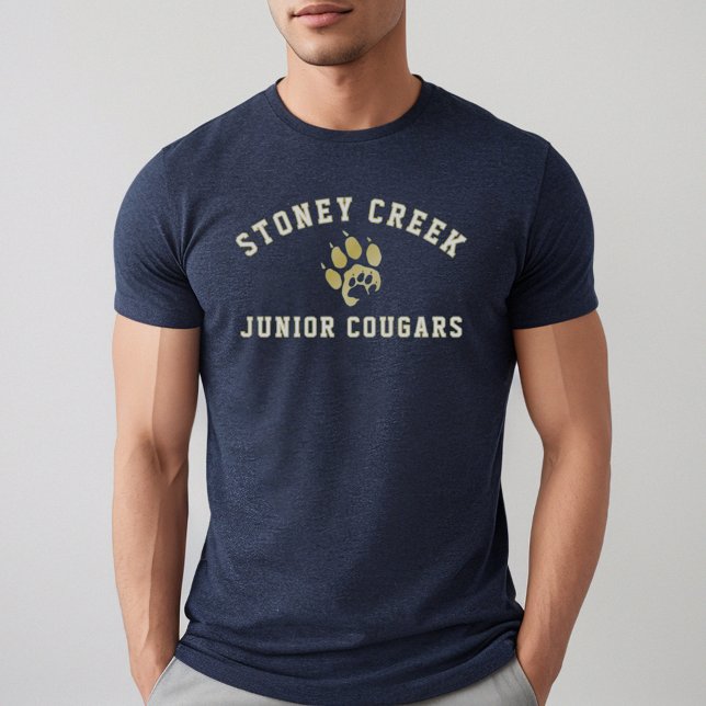 Stoney Creek Junior Cougars Navy Mens Tri-Blend Shirt (Von Creator hochgeladen)