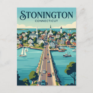Stonington Borough Connecticut Postkarte