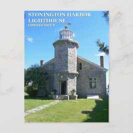 Stonington Harbour Lighthouse, Connecticut Postcar Postkarte