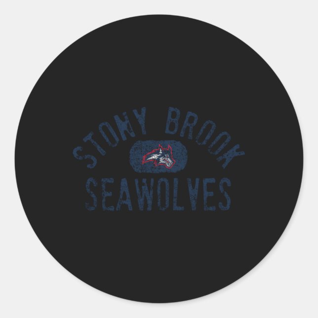 Stony Brook Seawolves Week Runder Aufkleber (Vorderseite)