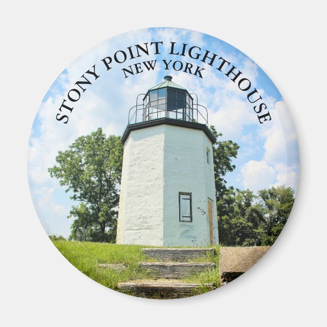 Stony Point Lighthouse, New York Round Magnet (Vorne)