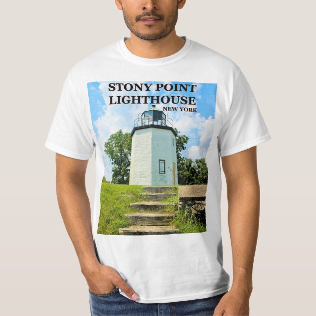 Stony Point Lighthouse, New Yorker T - Shirt (Vorderseite)