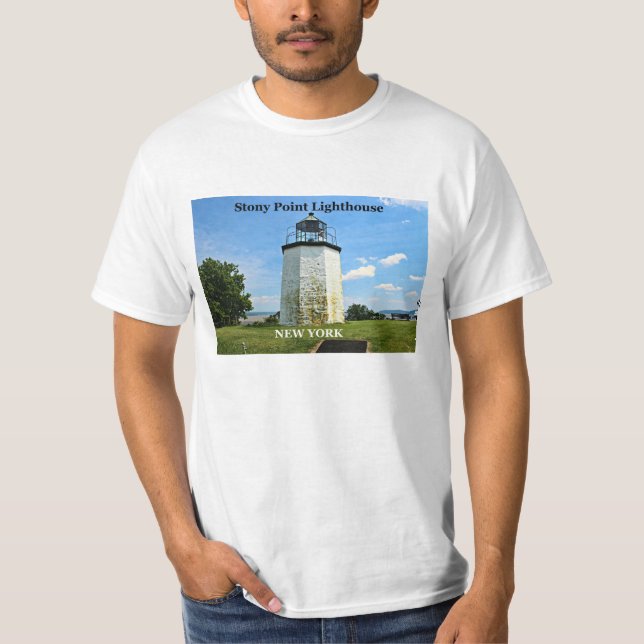 Stony Point Lighthouse, New Yorker T - Shirt (Vorderseite)