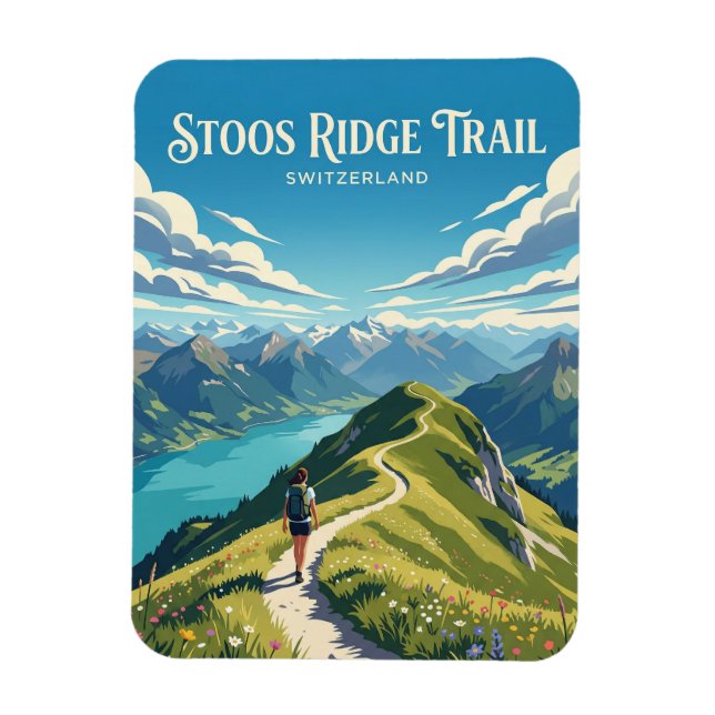 Stoos Schweiz Magnet (Vertikal)