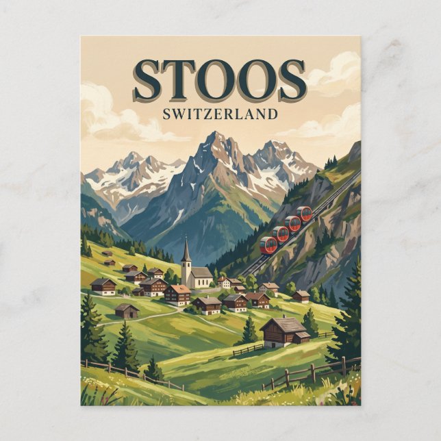 Stoos Schweiz Postkarte (Vorderseite)