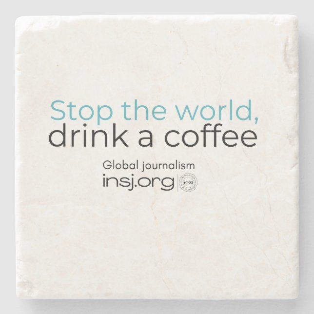 Stop - Coasters  Steinuntersetzer (Vorderseite)