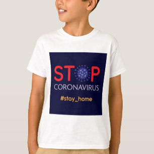 Stop Corona Virus Pandemie Cartoon T-Shirt