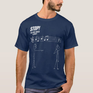 Stop Du Bist Unter Einem Rest Funny Stickman Meme  T-Shirt