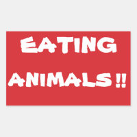 STOP Eating Animals Stopp Signieren Aufkleber