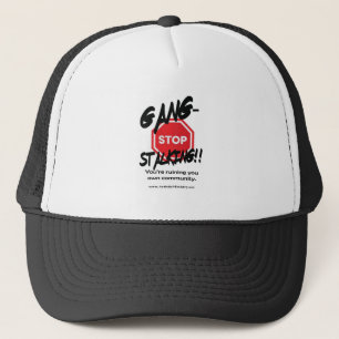 stop gang-stalking trucker's hat truckerkappe