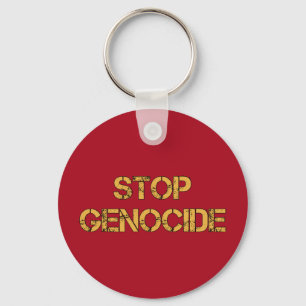 STOP Genozid   Nein zum Völkermord   Völkermord Schlüsselanhänger