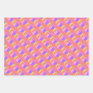 STOP:GIFT y2k Funny Einzigartige Neuheit Einfache  Geschenkpapier Set