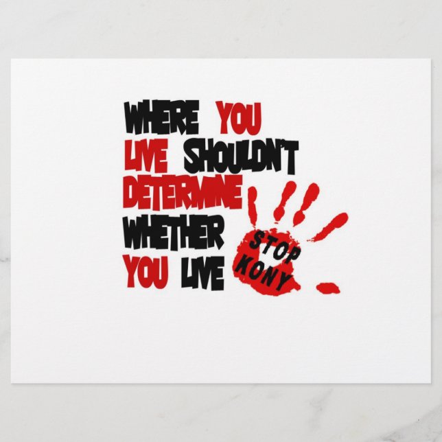 STOP KONY 2012 FLYER (Vorne)