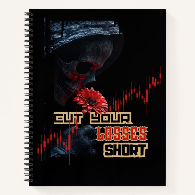 Stop loss | Motivation | Fantasy trade Design Notizbuch (Vorderseite)