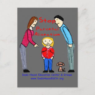Stop Parental Alienation Postcard Postkarte