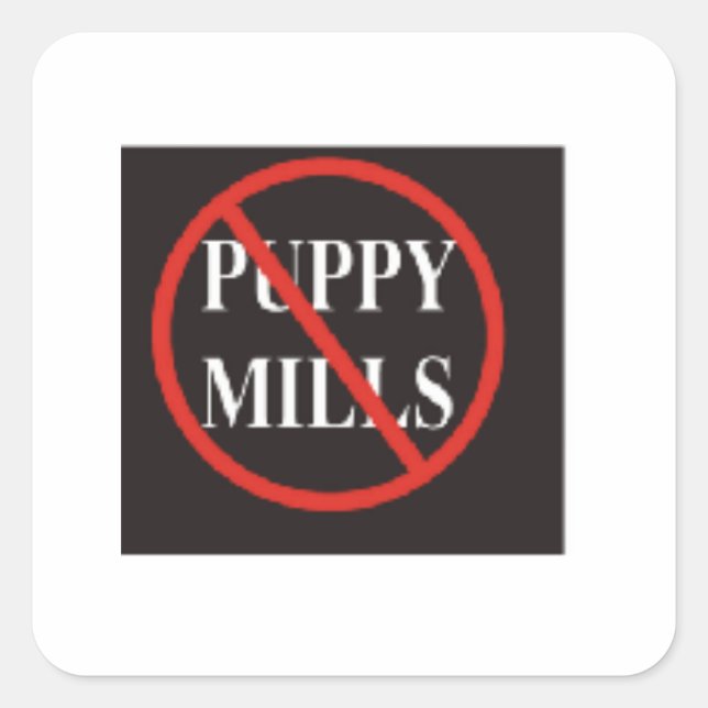 STOP PUPPY MILLS STICKERS (Vorderseite)