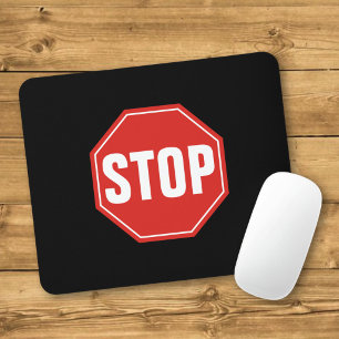 STOP-Schild Mousepad