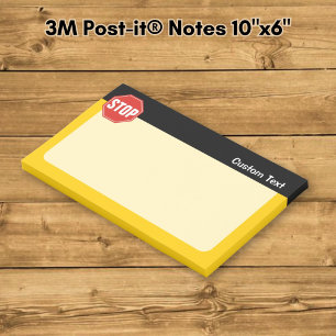 STOP-Schild Post-it Klebezettel