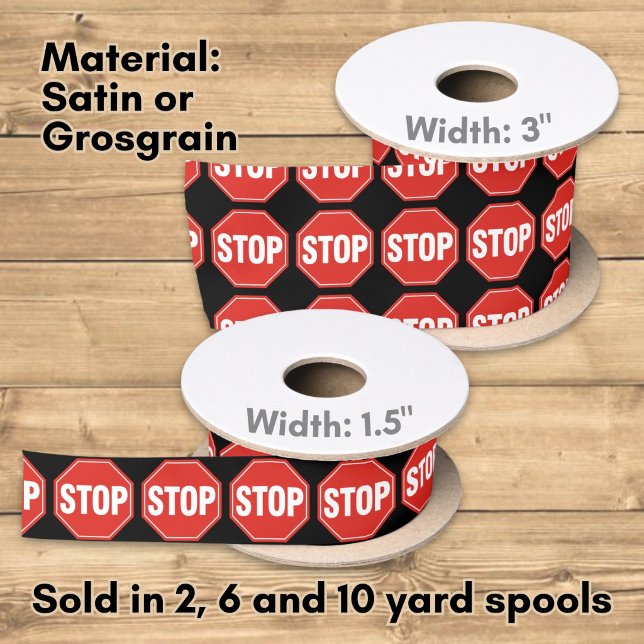 STOP-Schild Satinband (Von Creator hochgeladen)