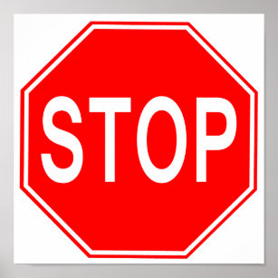Stop Sign Poster